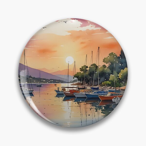 Item preview, Bitez Beach, Bodrum: Sunset Tranquility designed and sold by LSVart.