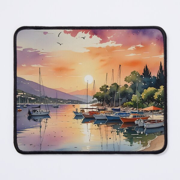 Item preview, Bitez Beach, Bodrum: Sunset Tranquility designed and sold by LSVart.