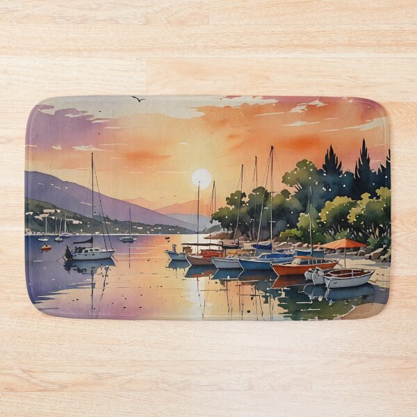 Item preview, Bitez Beach, Bodrum: Sunset Tranquility designed and sold by LSVart.