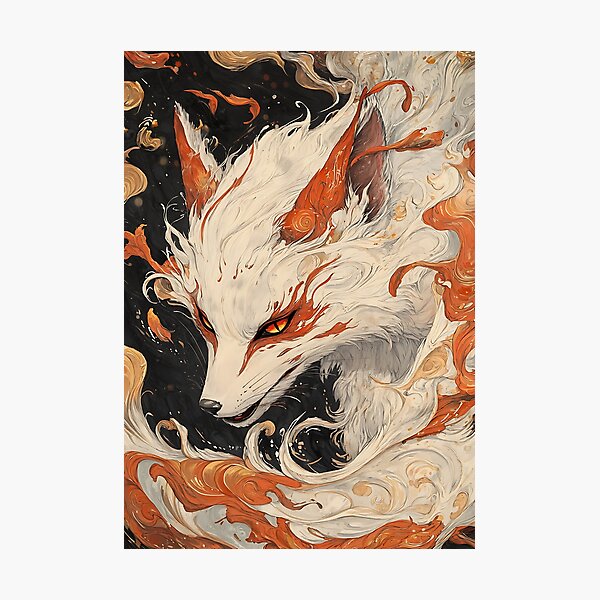 Japan's Enchanted Kitsune Fox Photographic Print