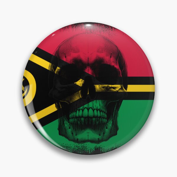 Item preview, VANUATU SKULL FLAG NATION RAREART COUNTRY HALLOWEEN #ogirdor designed and sold by ogirdorgraphics.