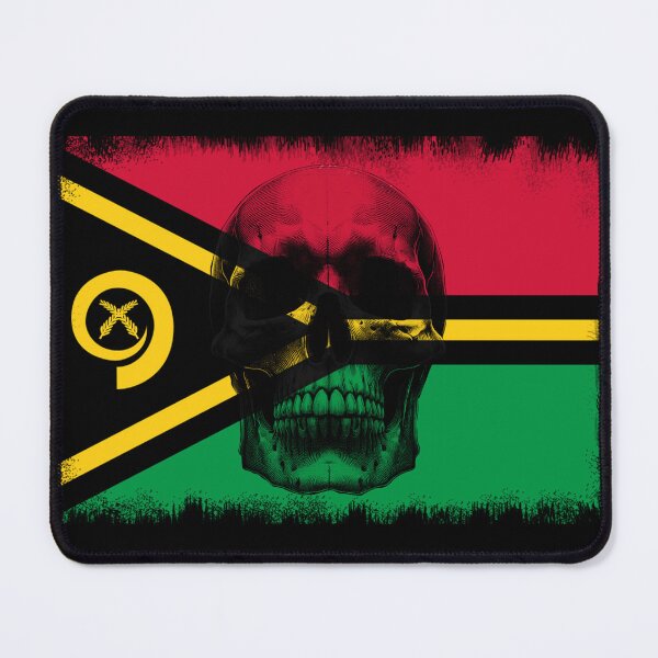 Item preview, VANUATU SKULL FLAG NATION RAREART COUNTRY HALLOWEEN #ogirdor designed and sold by ogirdorgraphics.