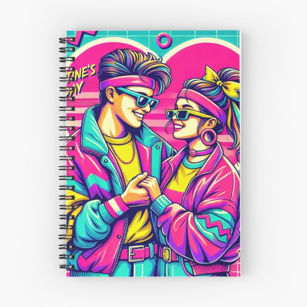 Item preview, 90s Retro Valentine’s Day Couple – Neon Love Illustration designed and sold by Hegen79.