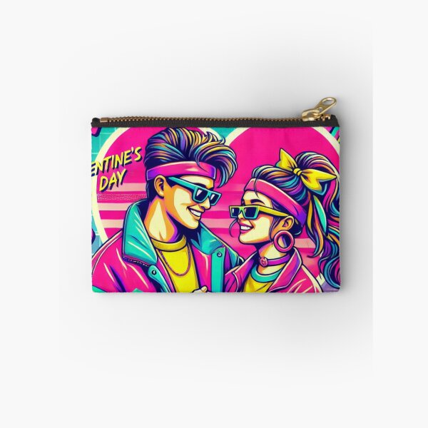 Item preview, 90s Retro Valentine’s Day Couple – Neon Love Illustration designed and sold by Hegen79.