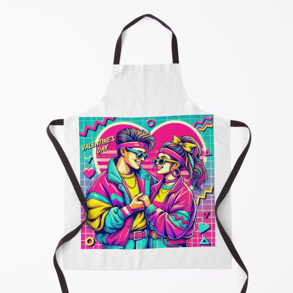 Item preview, 90s Retro Valentine’s Day Couple – Neon Love Illustration designed and sold by Hegen79.