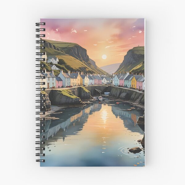 Item preview, Boscastle, Cornwall: Sunset Over a Charming Fishing Village designed and sold by LSVart.