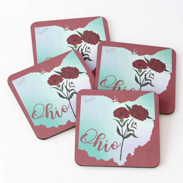 Item preview, Ohio State Flower: Red Carnation designed and sold by Marguerite Artistry.