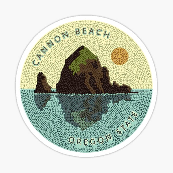 Artikel-Vorschau von Lebendiges Cannon Beach Mosaik - Haystack Rock Oregon, designt und verkauft von H Jonas.