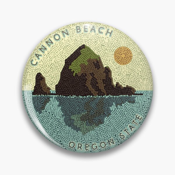 Item preview, Vibrant Cannon Beach Mosaic - Haystack Rock Oregon designed and sold by H Jonas.