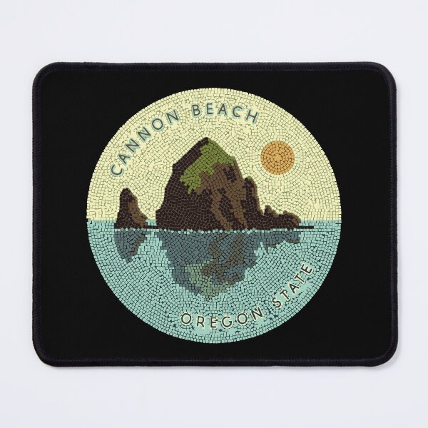 Item preview, Vibrant Cannon Beach Mosaic - Haystack Rock Oregon designed and sold by H Jonas.