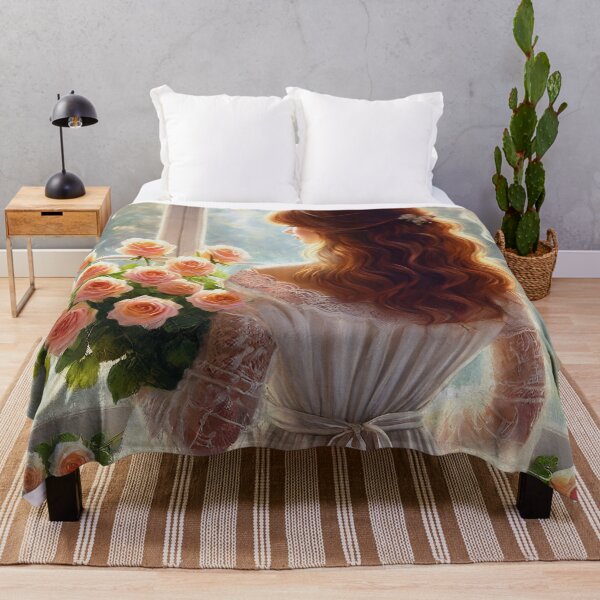 Item preview, The girl with roses by the window 3 designed and sold by aleksandr13.