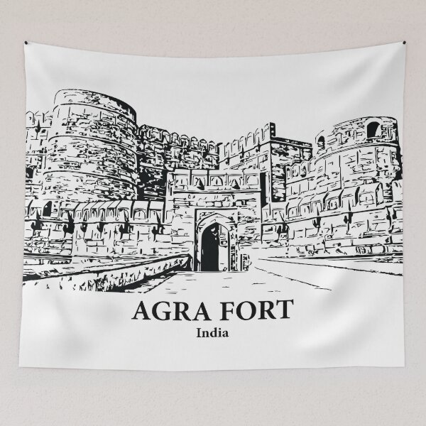 Item preview, Agra Fort - India designed and sold by Lakeric Cityscapes.