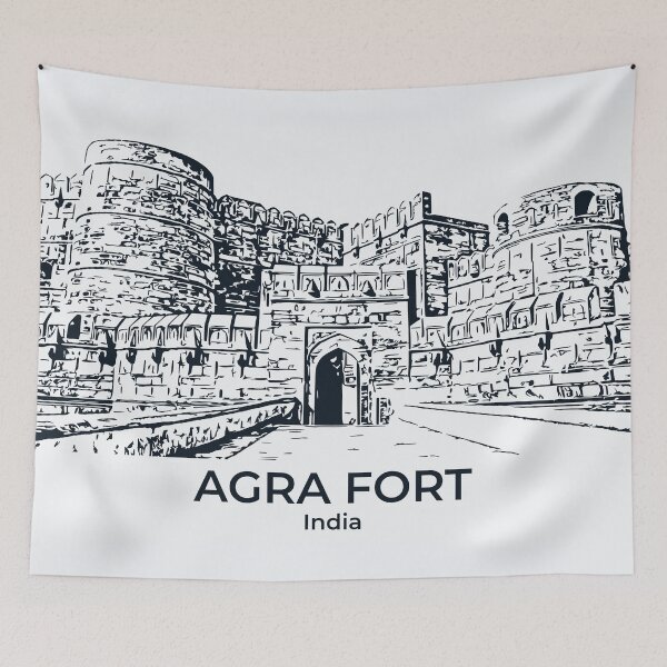 Item preview, Agra Fort - India designed and sold by Lakeric Cityscapes.