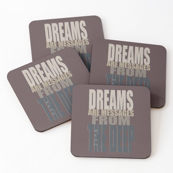 Item preview, DUNE. Dreams Are Messages From The Deep (brownish gray background) designed and sold by bekksa.