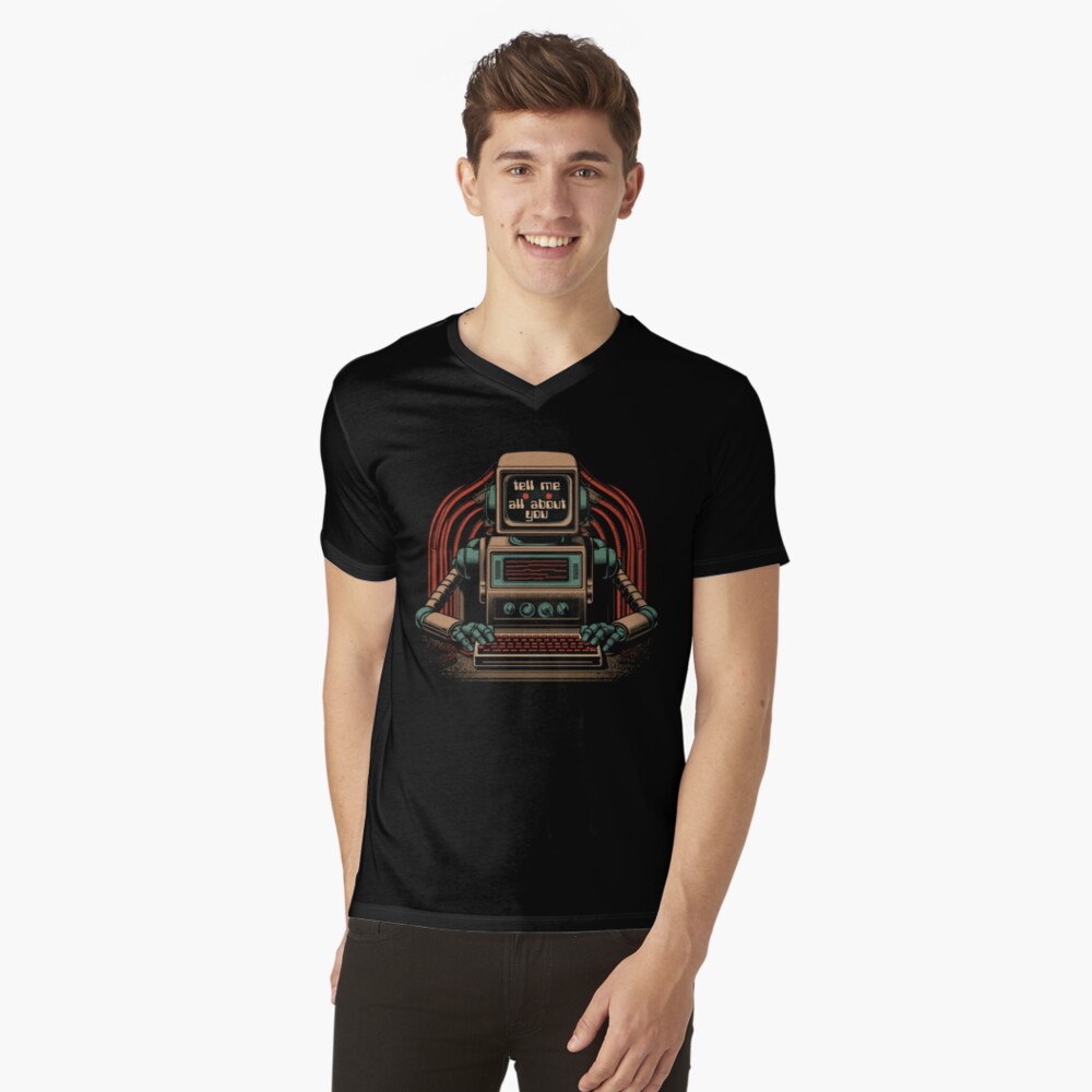 Item preview, V-Neck T-Shirt designed and sold by v-nerd.
