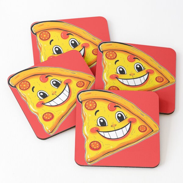 Item preview, Happy Pizza Slice designed and sold by HauntedOpera.