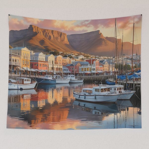 Item preview, Cape Town, South Africa: Majestic Table Mountain & Vibrant V&A Waterfront designed and sold by LSVart.