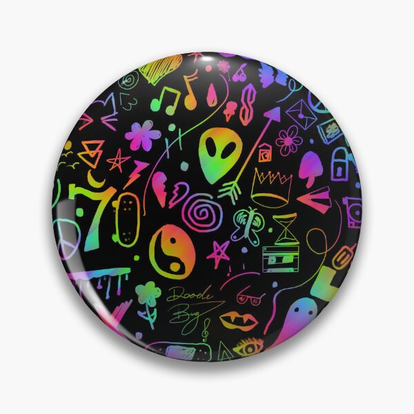 Item preview, Scratch Doodle Art - 90's Rainbow Designs designed and sold by OldSoulInspired.