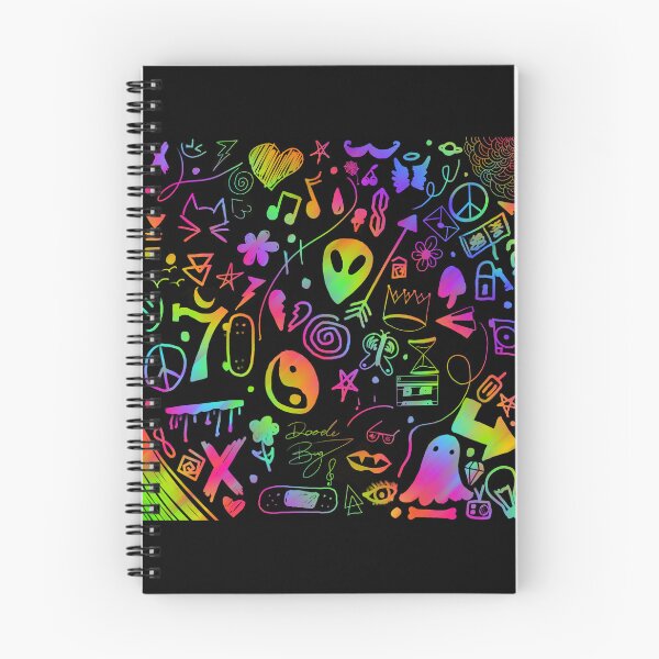 Item preview, Scratch Doodle Art - 90's Rainbow Designs designed and sold by OldSoulInspired.
