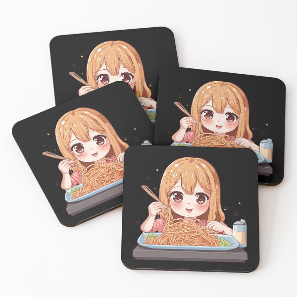 Item preview, Cute Girl Eating Spaghetti Gift for Spaghetti Lovers designed and sold by Bawek85Designs.