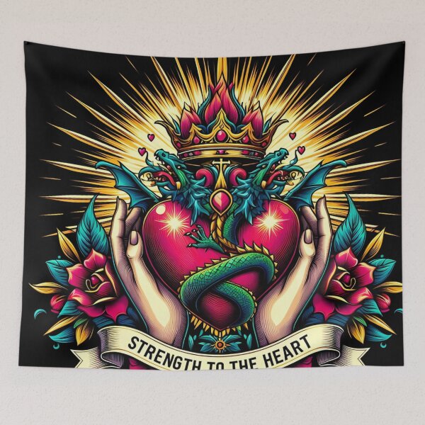 Item preview, Strength to the Heart: A Symbolic Emblem of Power and Protection designed and sold by aminz4.