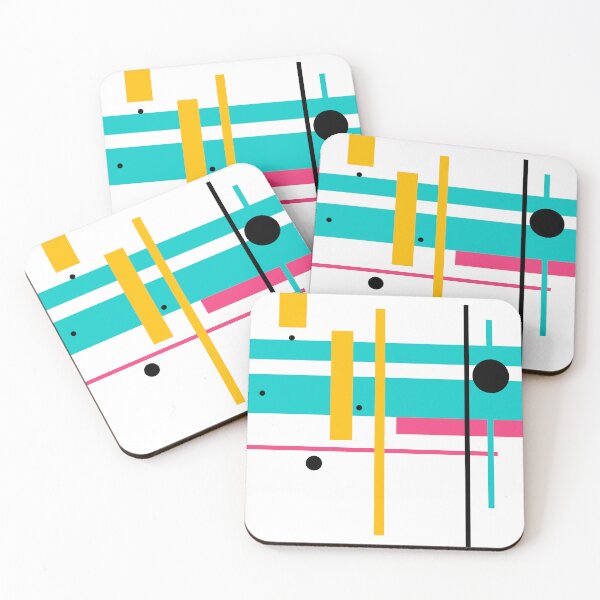 Item preview, 80's Blocks – Retro Geometric Pop Art in Neon Colors designed and sold by uniQuin.
