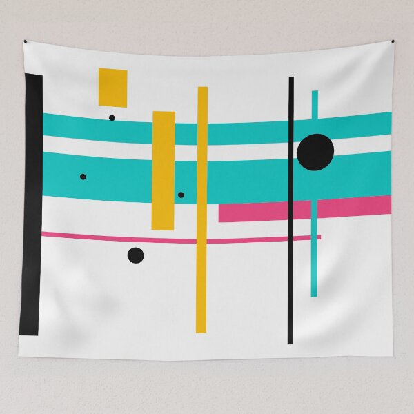 Item preview, 80's Blocks – Retro Geometric Pop Art in Neon Colors designed and sold by uniQuin.