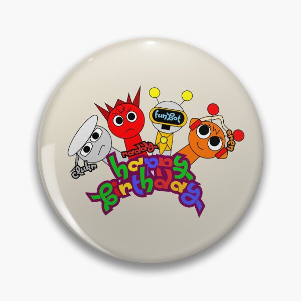 Item preview, Team Happy Birthday, Funbot, Oren, Raddy, Clukr, Pinki, Mr Sun, Wenda, Incredibox Characters, Happy Birthday Sprunkii designed and sold by wiseblacksheep.