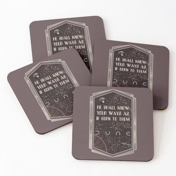 Item preview, DUNE. He Shall Know Your Ways As If Born To Them (brownish gray background) designed and sold by bekksa.