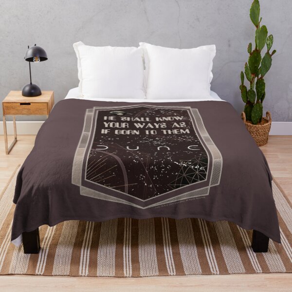 Item preview, DUNE. He Shall Know Your Ways As If Born To Them (brownish gray background) designed and sold by bekksa.