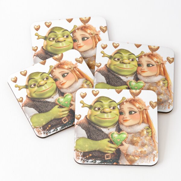 Item preview, Cute Cartoon Leprechaun & Beautiful Wife, Green Glitter Hearts, Valentine’s Day 3D Clipart Illustration designed and sold by AnnDesignStudio.