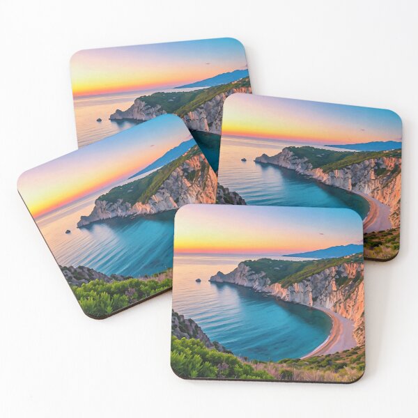 Item preview, Capo Vaticano: Calabria Sunset Over Turquoise Seas designed and sold by LSVart.