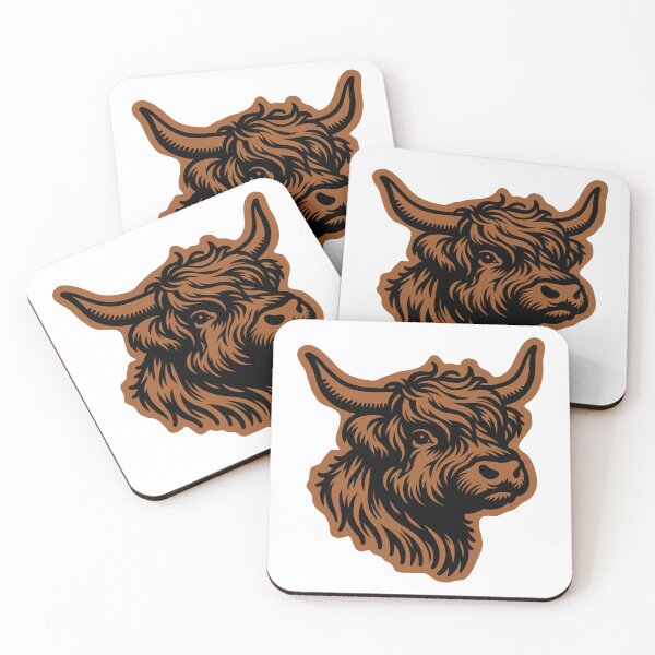 Item preview, Highland Cow Rustic Farm Animal designed and sold by theartfulaspie.