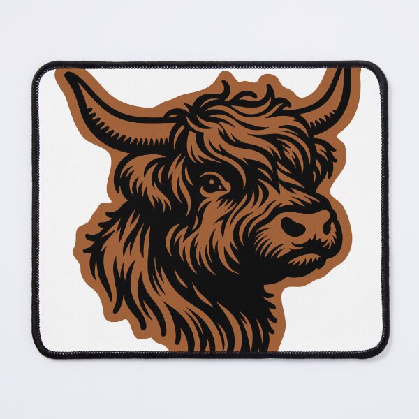 Item preview, Highland Cow Rustic Farm Animal designed and sold by theartfulaspie.