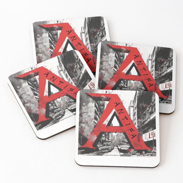 Item preview, Antifa, antiracism, Guns, Pistols, anarchism, political,  designed and sold by Lunaria Arts.