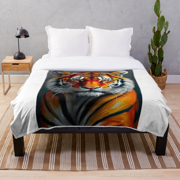 Aperçu de l'œuvre Tigre majestueux – Portrait animalier chef-d'œuvre créée et vendue par Mark Fischer.