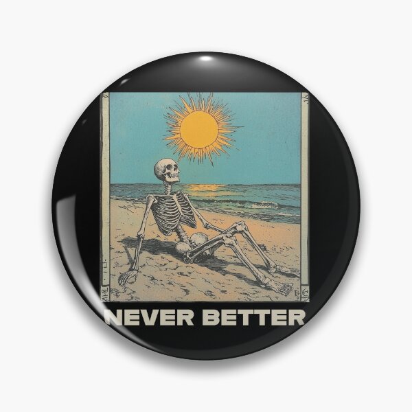Item preview, Never Better Skull designed and sold by Rustic Valley Studio.