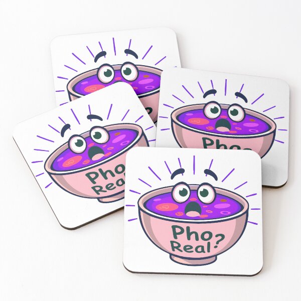 Item preview, Neon Pho Real? Funny Cute Vietnamese Pho Soup Pun designed and sold by CrownedCanvas.