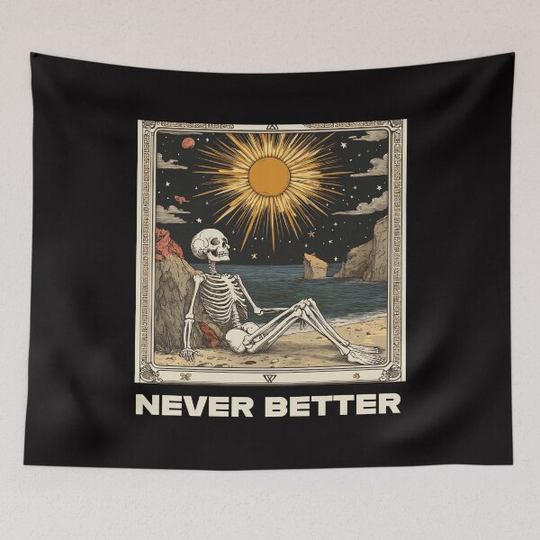 Item preview, Never Better Skull Vintage Tarot designed and sold by Rustic Valley Studio.