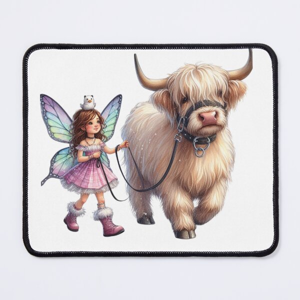 Item preview, Fairie Walking Highland Cow designed and sold by ThorHavenFarm.