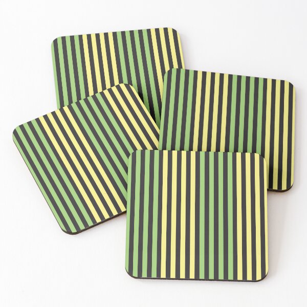 Item preview, color design black&yellow&green pattern ribbons 19 designed and sold by StudioViArt.