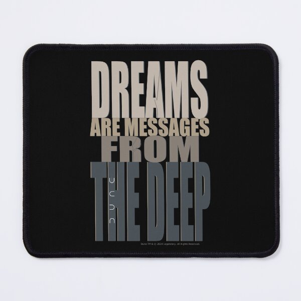 Item preview, DUNE. Dreams Are Messages From The Deep (black background) designed and sold by bekksa.