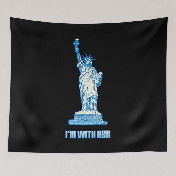 Item preview, USA Flag Patriot I'm With Her Statue of Liberty designed and sold by KNUXX Shop.