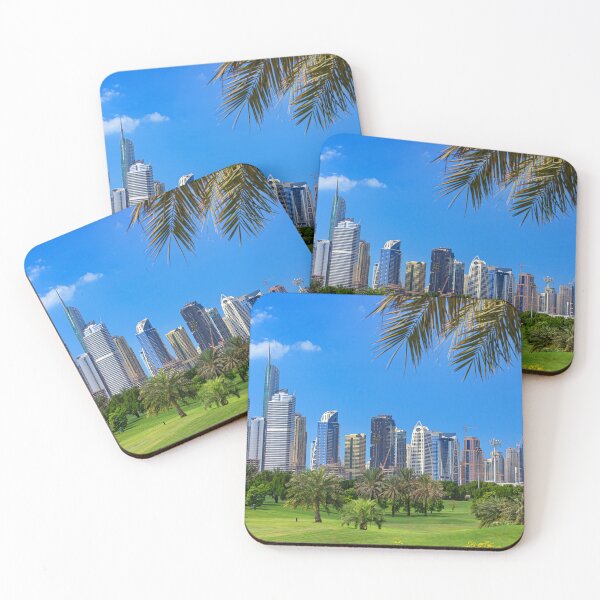 Item preview, Dubai, United Arab Emirates, Golf Fairways and Sckscrapers designed and sold by Mano Chandra Dhas.