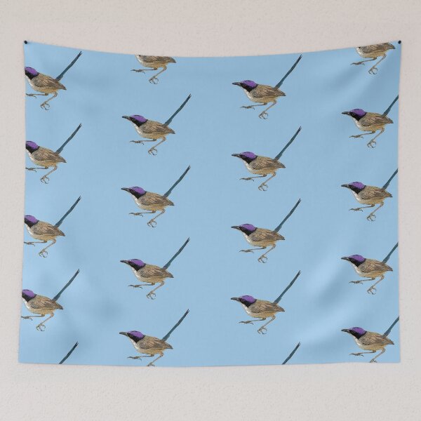 Item preview, Purple-crowned Fairy-wren Color Design  designed and sold by designsasstultd.