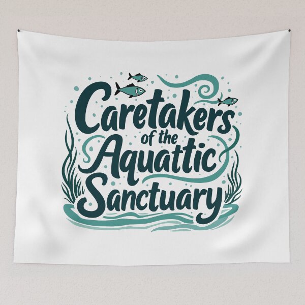 Item preview, Caretakers of the Aquatic Sanctuary designed and sold by ArtLab-store.