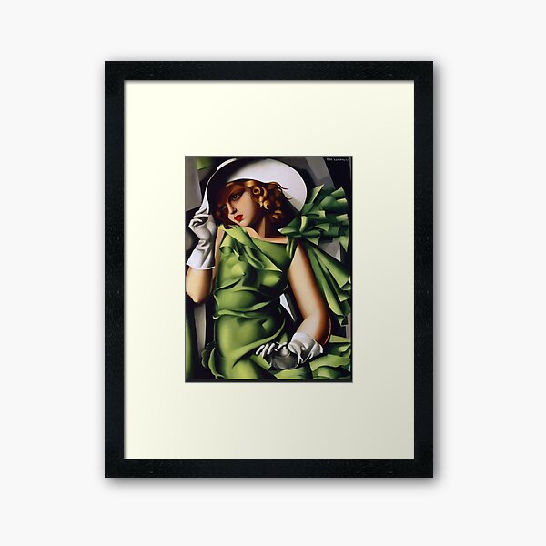 Item preview, Girl in a Green Dress By Lempicka designed and sold by CMooreWorx.