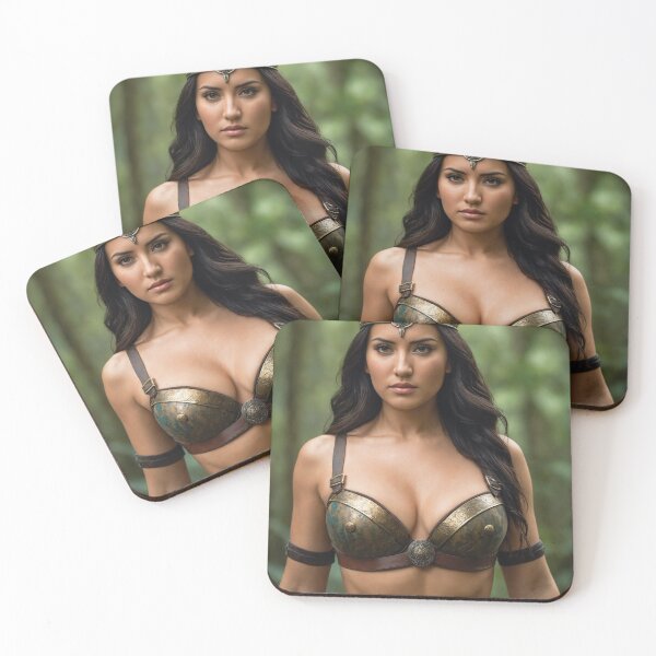 Item preview, Hermosa chica guerrera amazónica en la selva tropical designed and sold by chantastical.