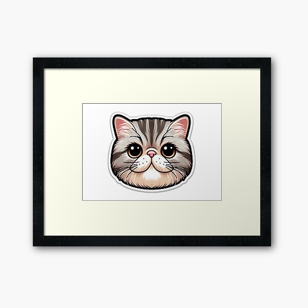 Item preview, Exotic Shorthair Cat Head  designed and sold by ArtistEmbrace.