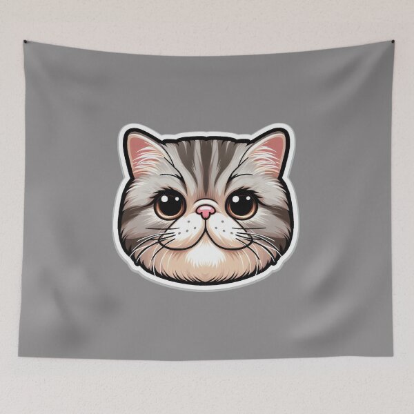 Item preview, Exotic Shorthair Cat Head  designed and sold by ArtistEmbrace.